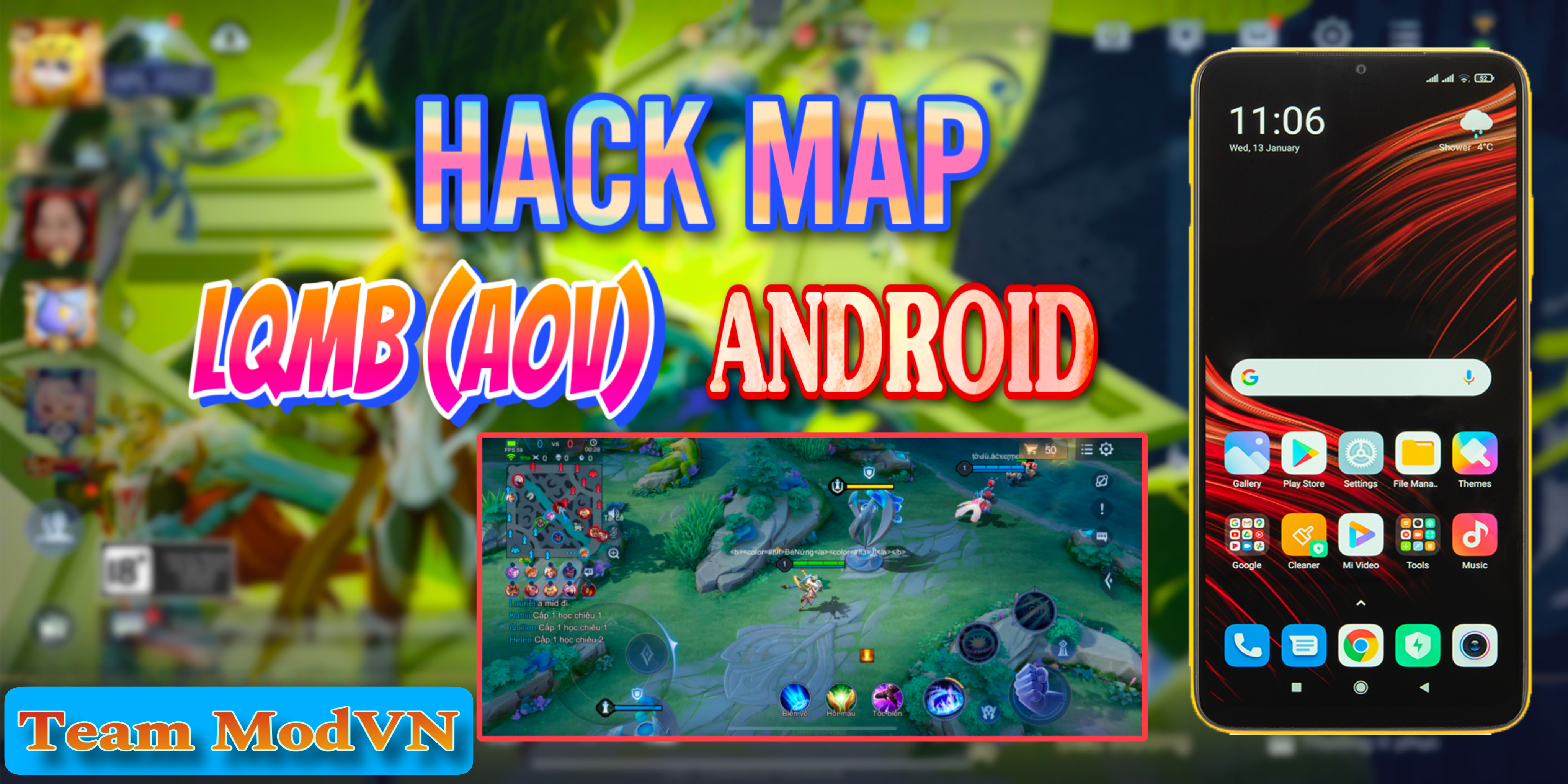 HACK MAP LIÊN QUÂN MOBILE (LQMB AOV) - DÀNH CHO ANDROID