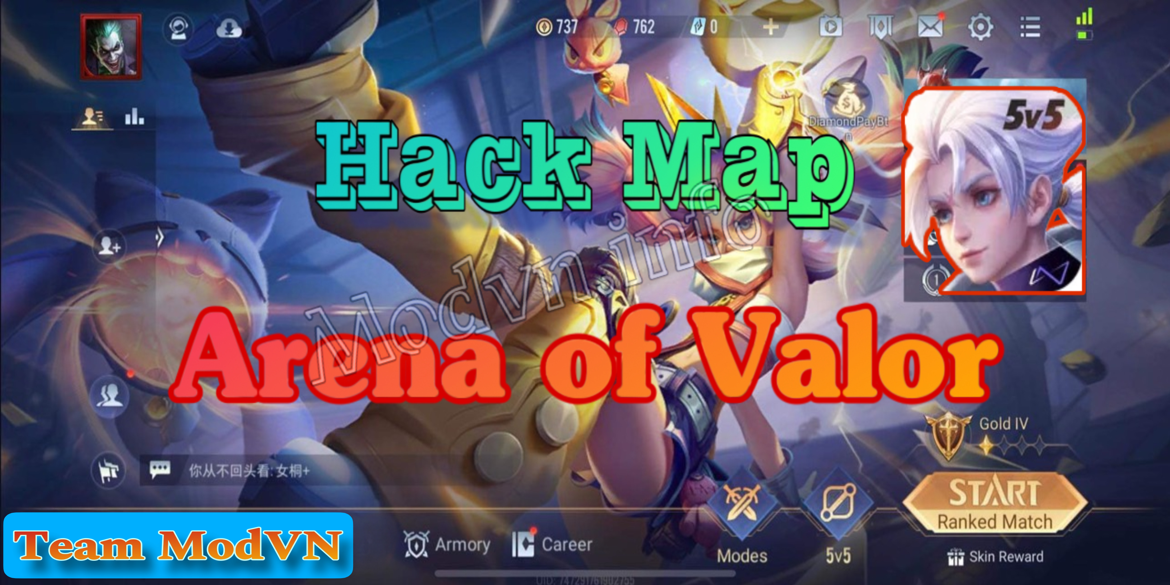 HACK MAP AOV - ARENA OF VALOR - (LIÊN QUÂN MOBILE) - DÀNH CHO IOS - IPHONE - IPAD